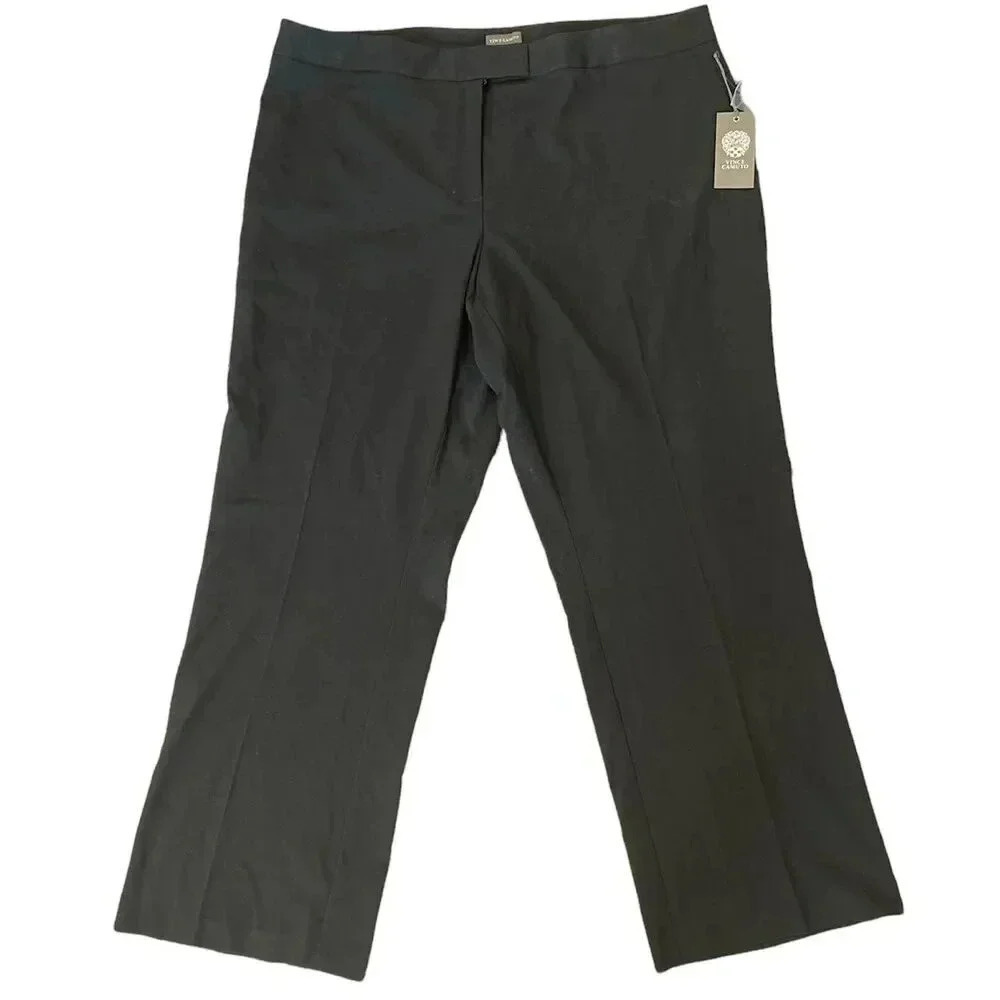Vince Camuto Black Straight Leg Dress Pants 16W
